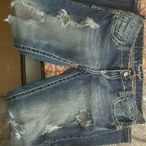 Blue jean - worn - well kept